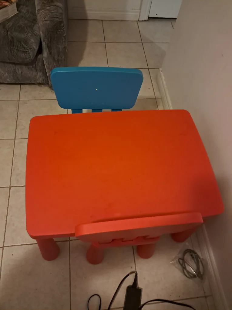 Kids Table and Chair Set - Red and Blue image indicator(3)