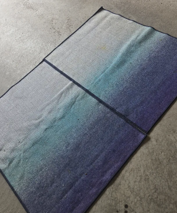 Two Outdoor Ombre Area Rug - Blue/Grey image indicator(2)