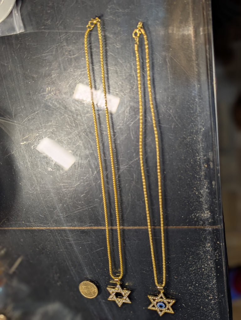 Gold plated Star of David Pendant Necklace, downtown location - photo 2