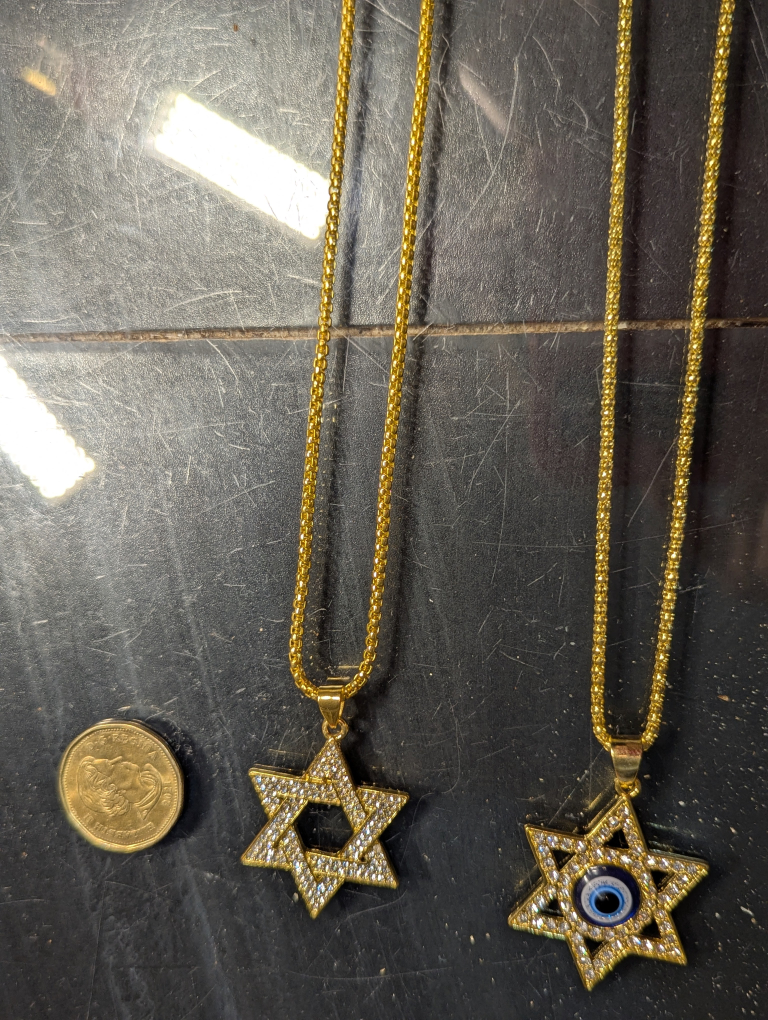 Gold plated Star of David Pendant Necklace, downtown location - photo 3