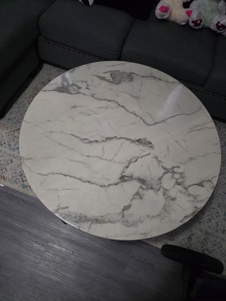 Round Marble Top Coffee Table - photo 3