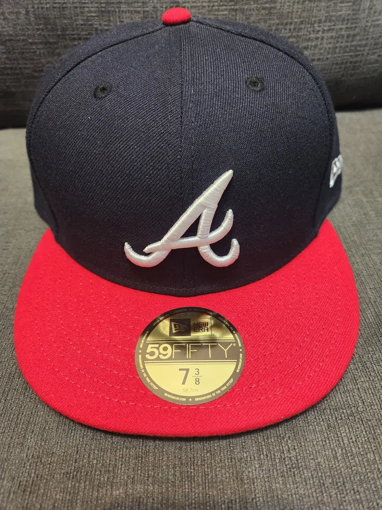 New Era Atlanta Braves Fitted Cap - Size 7 3/8 thumbnail