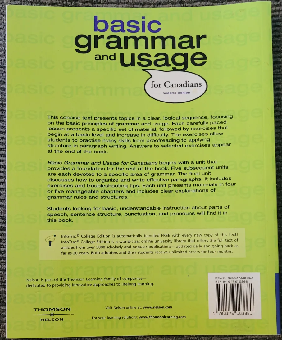 Basic Grammar and Usage for Canadians image indicator(2)