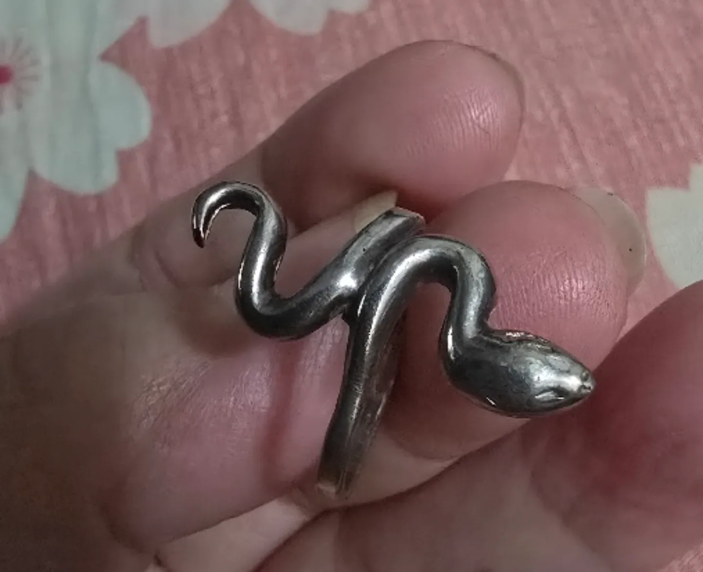 🇨🇦Vintage STERLING SILVER Snake Ring#thriftypick thumbnail
