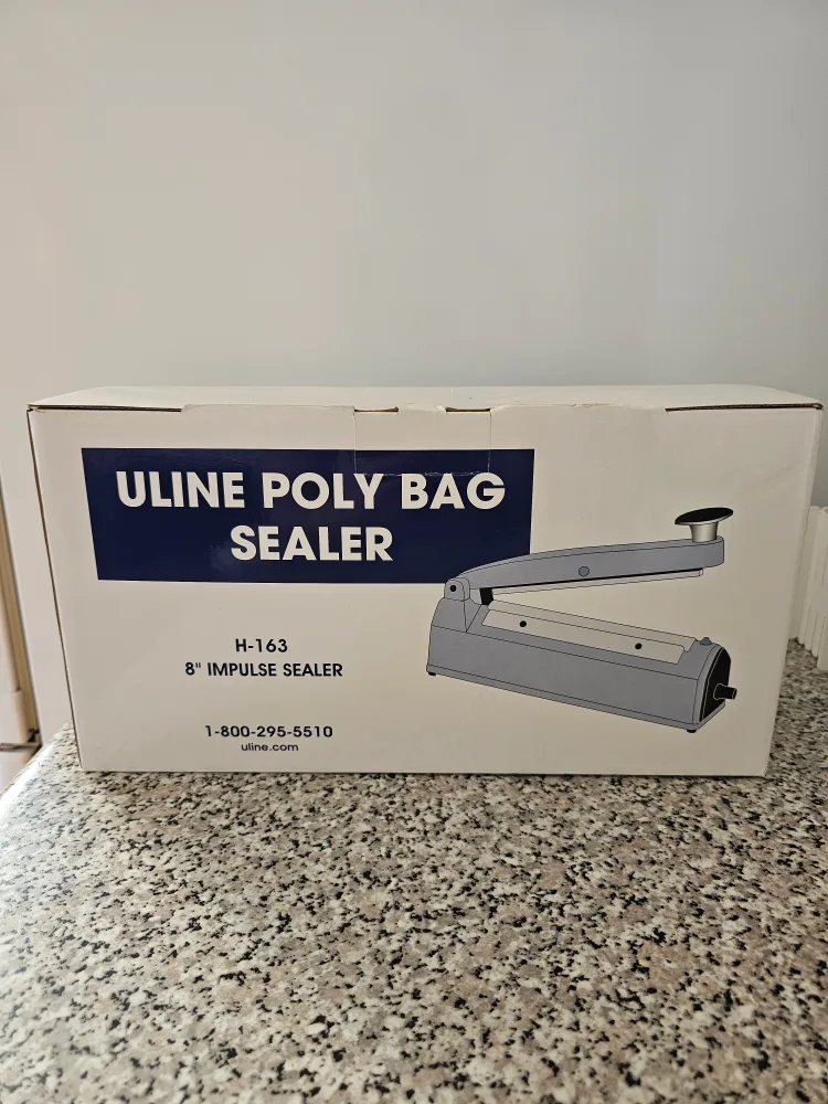 Uline H-163 8" Impulse Poly Bag Sealer - New in Box! thumbnail