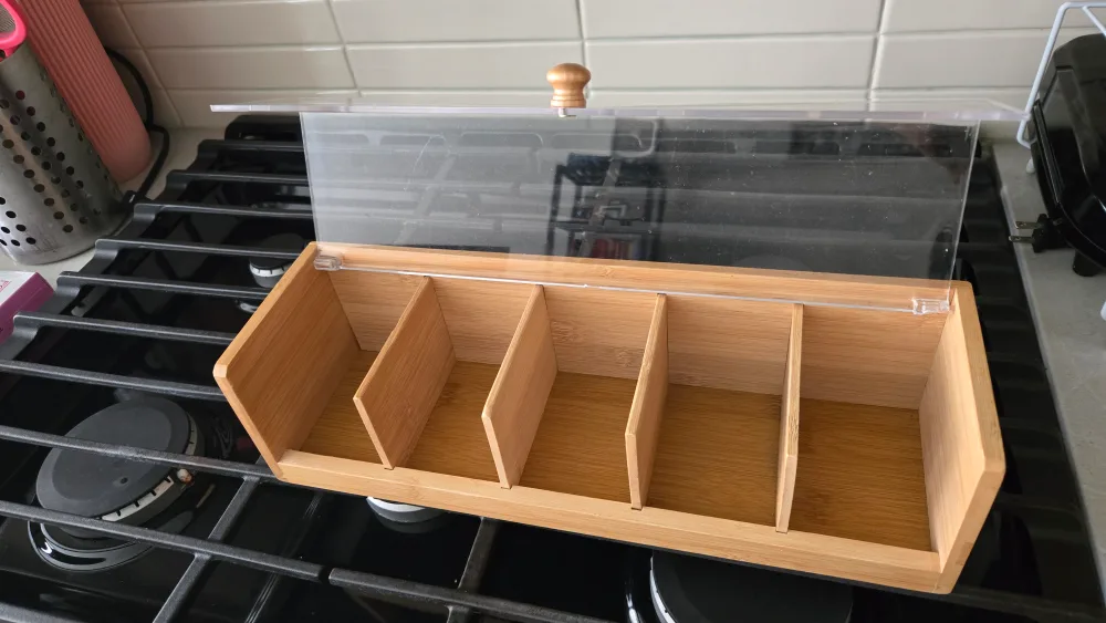 Bamboo Tea Box Organizer image indicator(2)