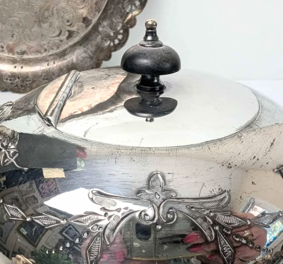 Silver Plated Tea Service Set ~ image indicator(4)