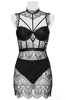 Black Lace Bodysuit dress image indicator(5)