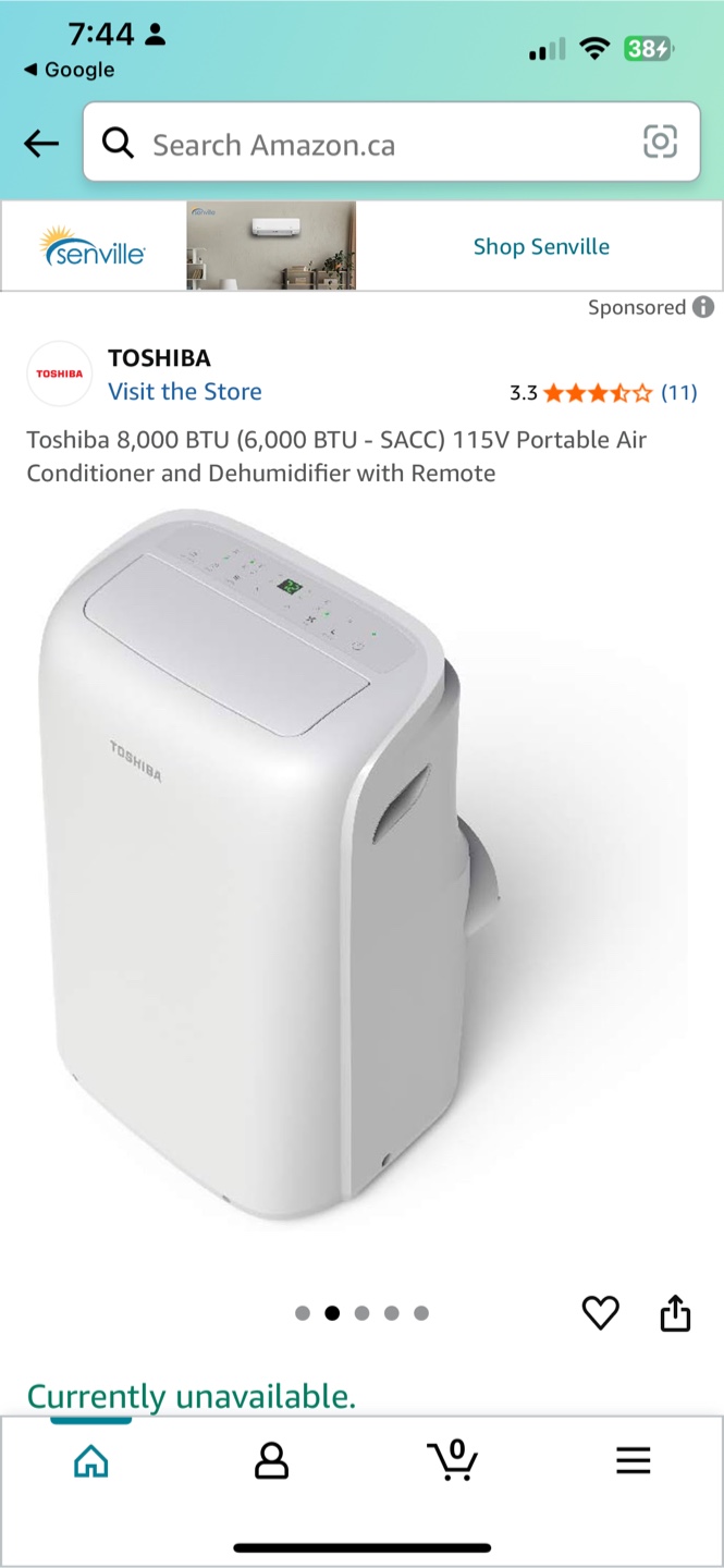 Toshiba Portable Air Conditioner and Dehumidifier - photo 5