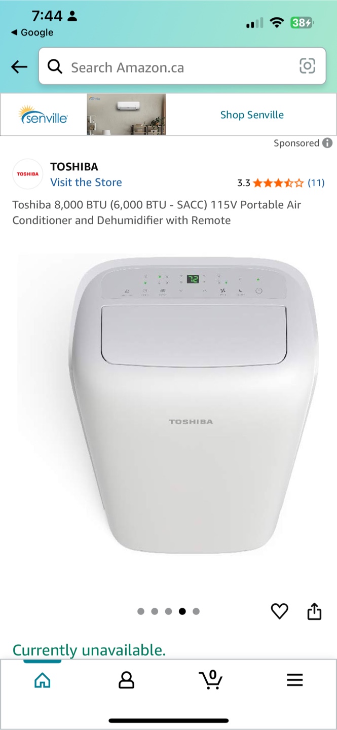 Toshiba Portable Air Conditioner and Dehumidifier - photo 4