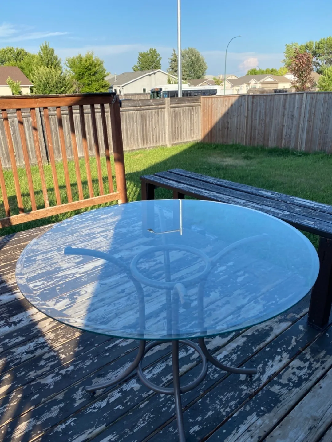 Glass Top Patio Table thumbnail