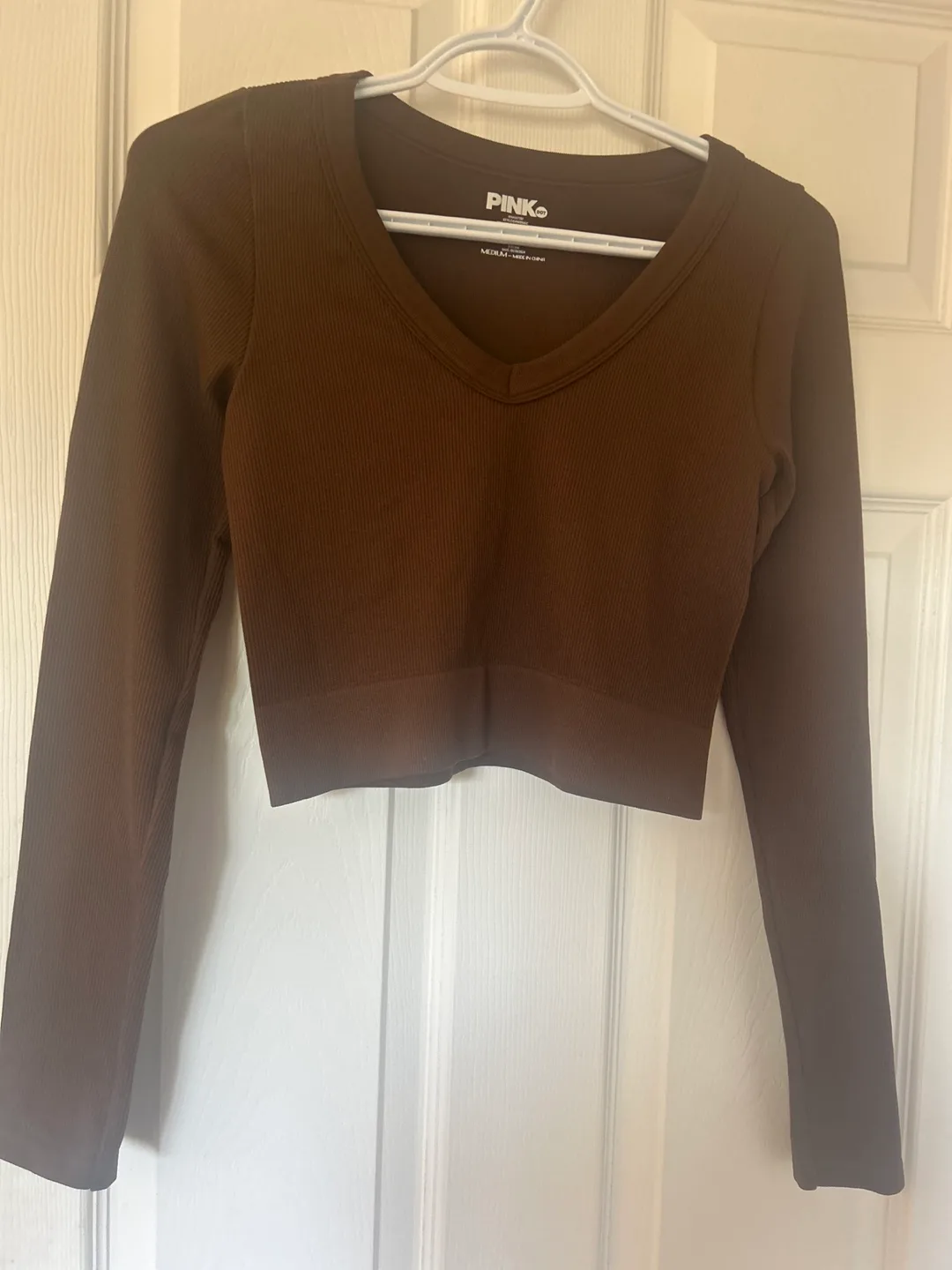 Brown Crop Top - Size S/M thumbnail