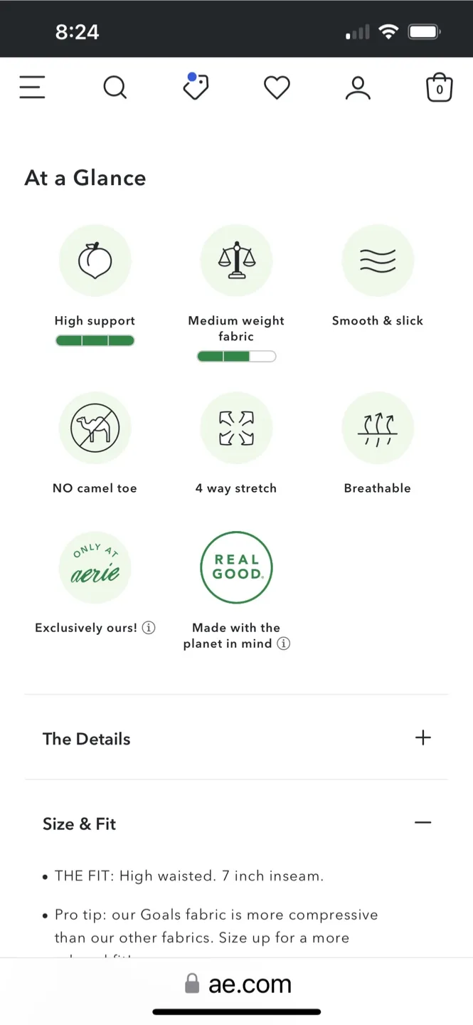 2 Paiirs of  High Waisted Aerie Biker Shorts both Small image indicator(8)