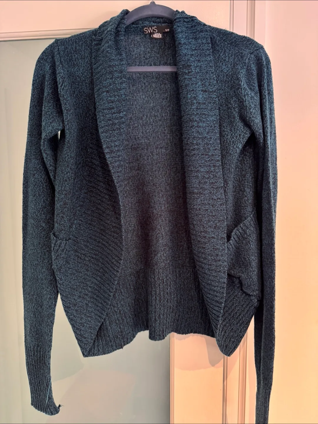 SWS Teal Knit Cardigan - Size Small thumbnail