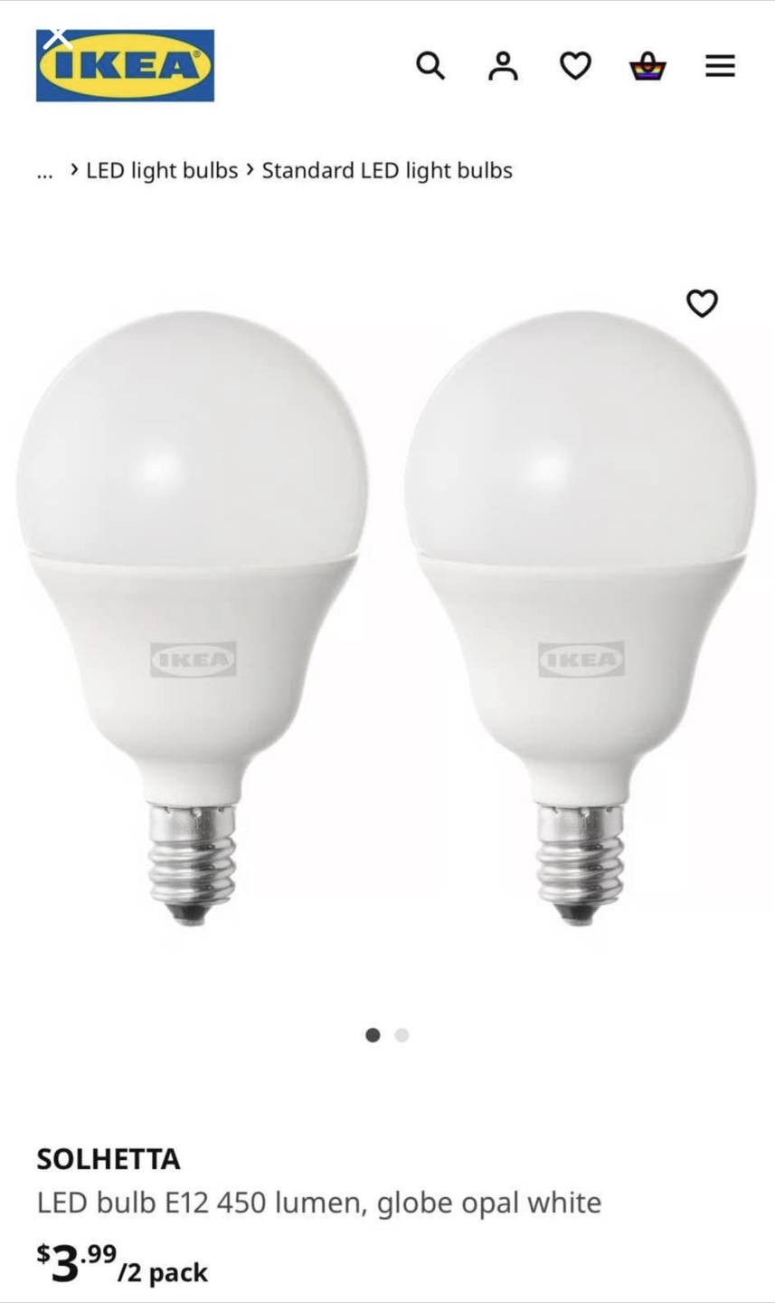 IKEA table lamp includes 2 bulbs - photo 2