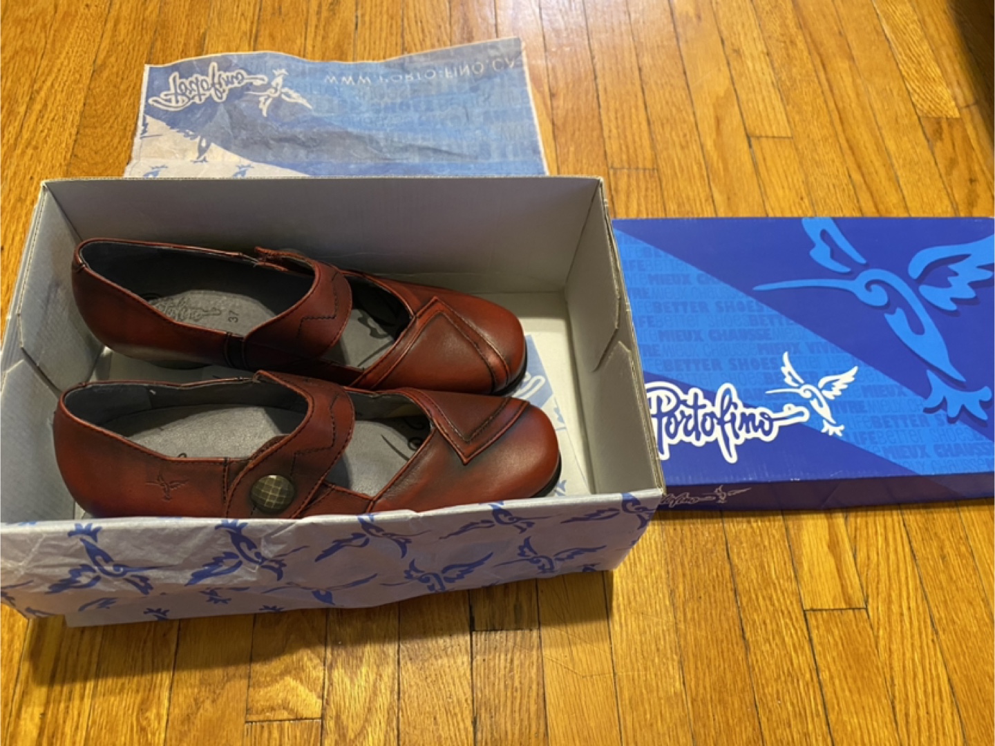 NEW Portofino Italian Leather Shoes - Size 37 (7) - photo 2