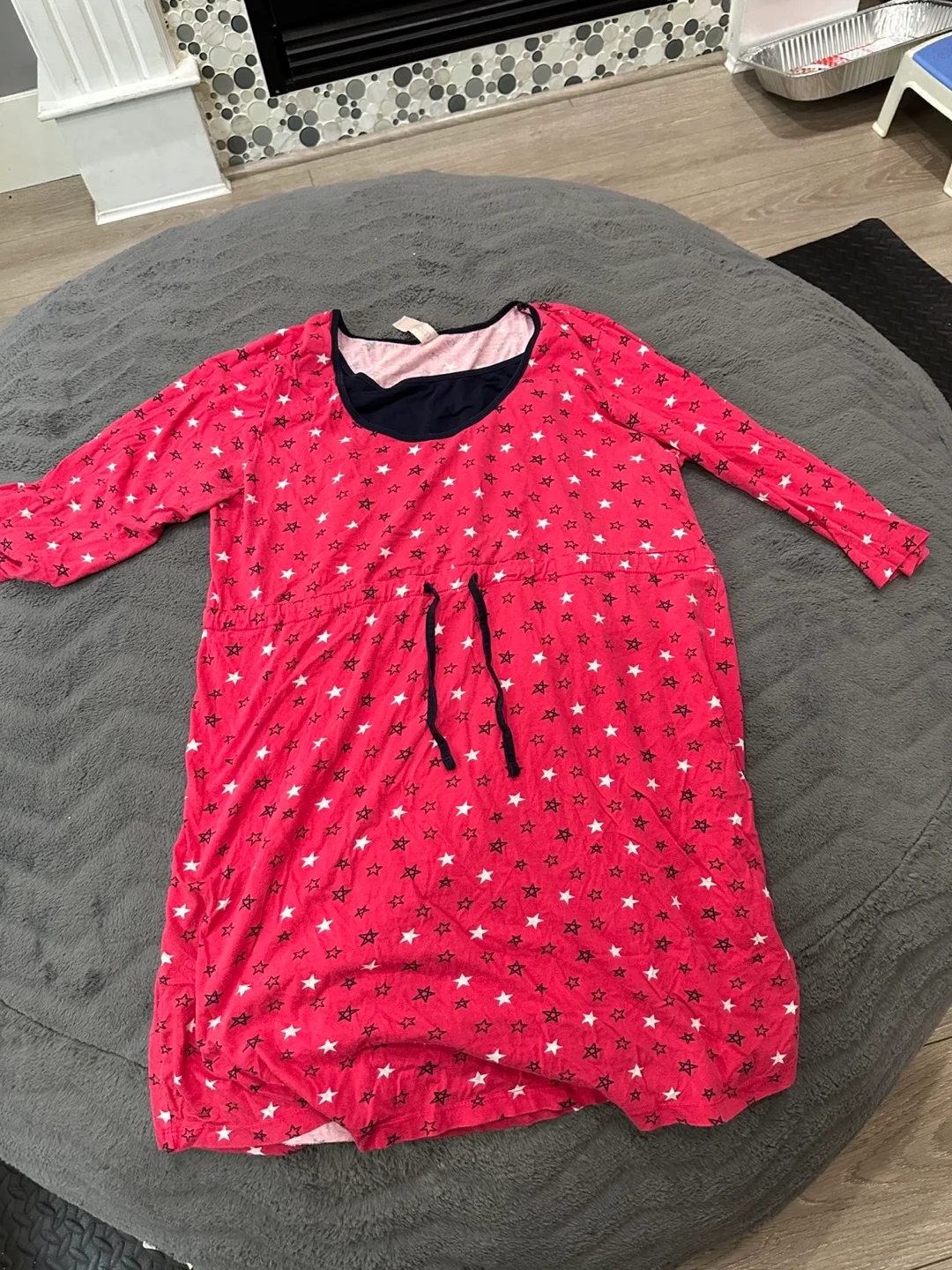 Red Star Pattern Dress thumbnail