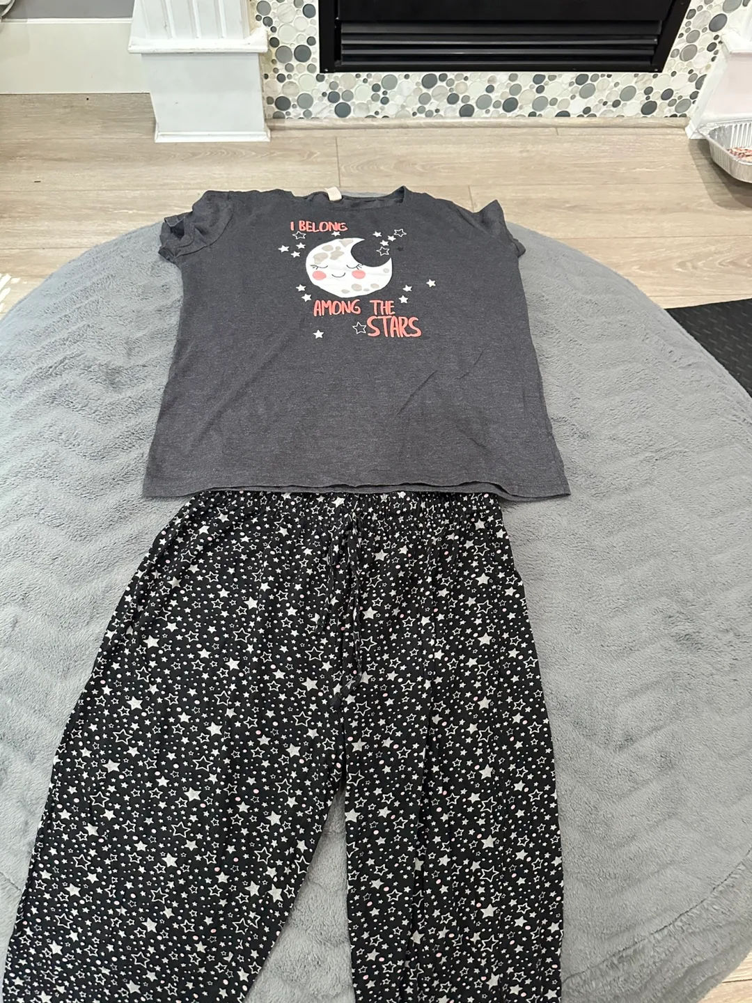 Girl's Pajama Set - Moon & Stars Design thumbnail