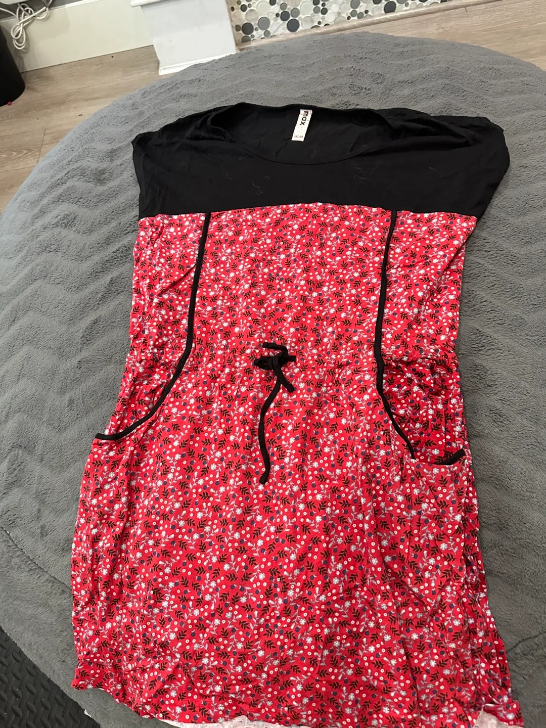 Max. Dress - Red Floral, Size XL/TG thumbnail