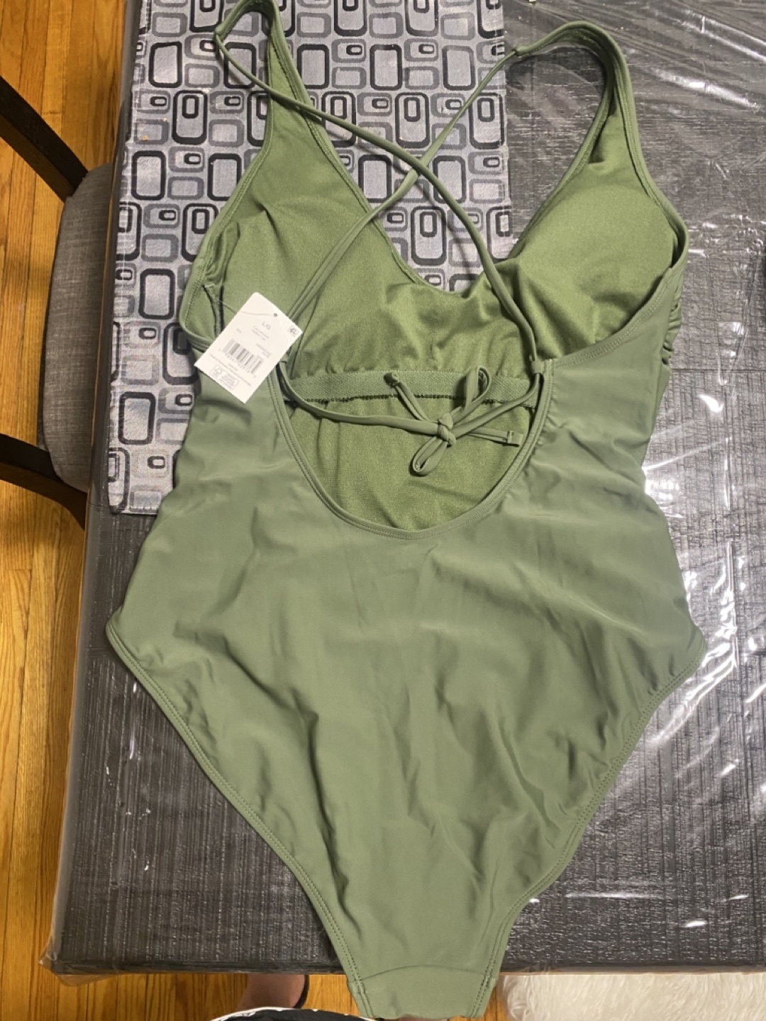 Brand new Olive Green One-Piece Swimsuit - Size L - photo 2