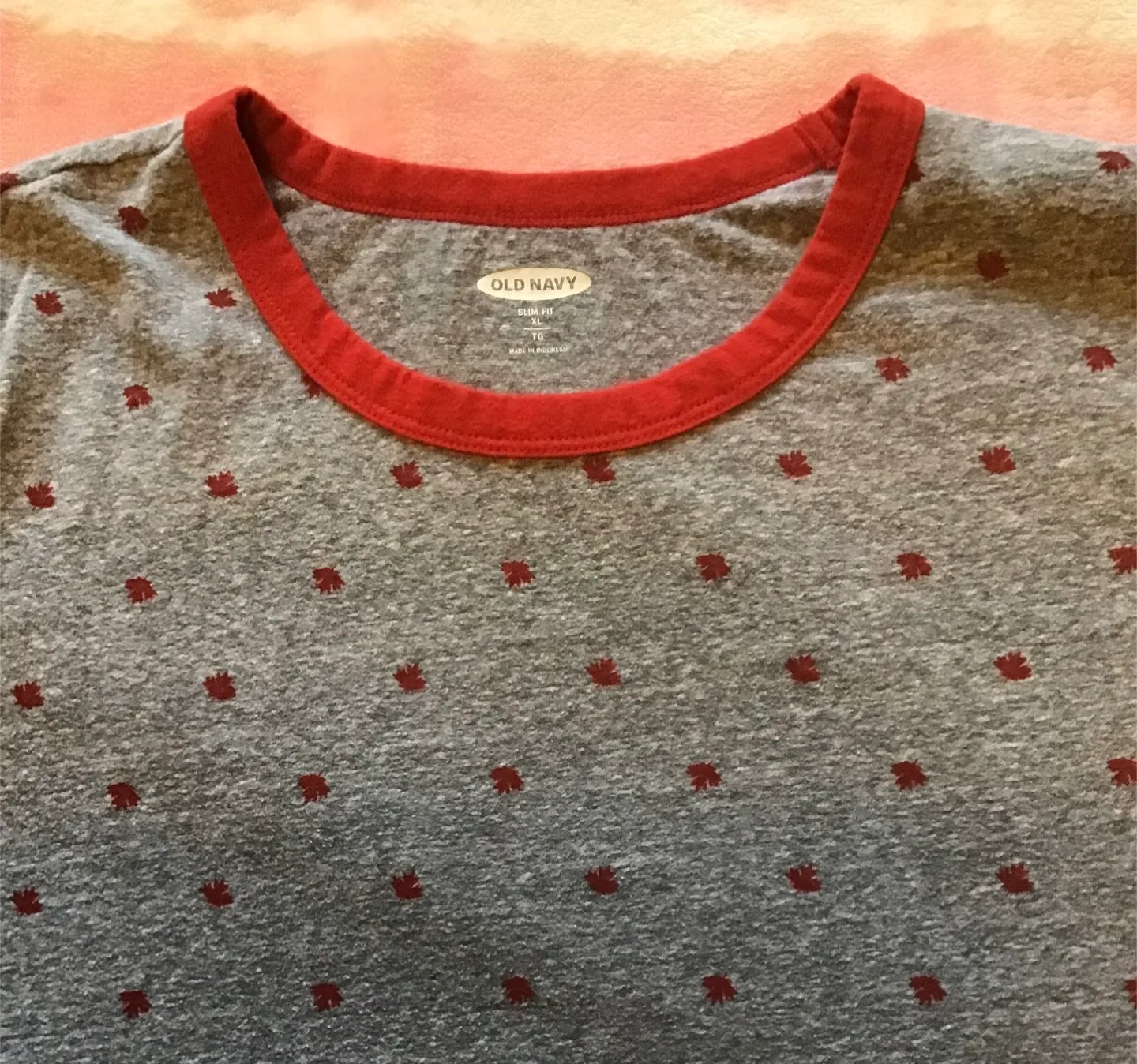 🤩 Old Navy Grey Maple Leaf Tee image indicator(2)