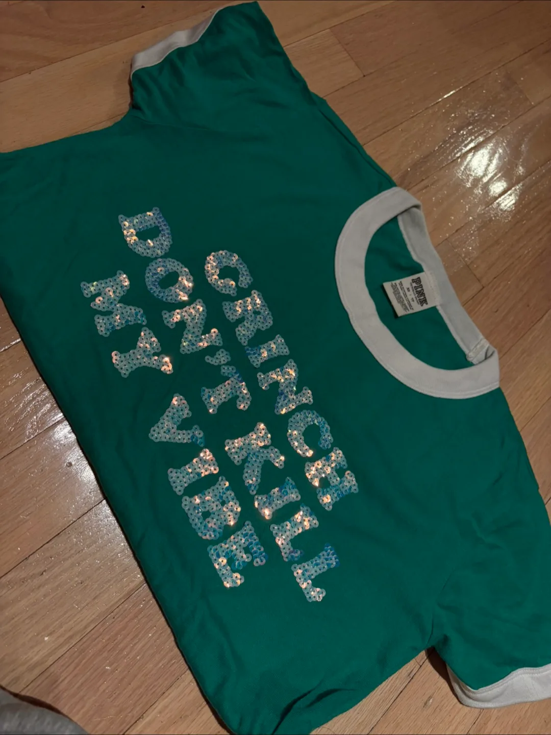 PINK Green Tee - Don't Kill My Vibe thumbnail