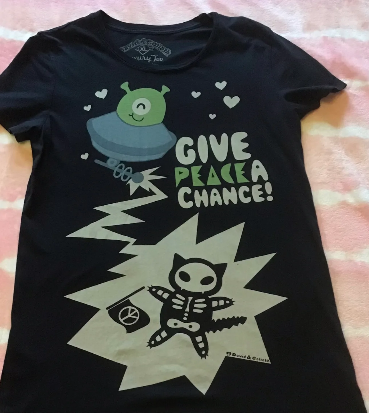 🤩 David & Goliath 'Give Peace a Chance' Tee image indicator(2)