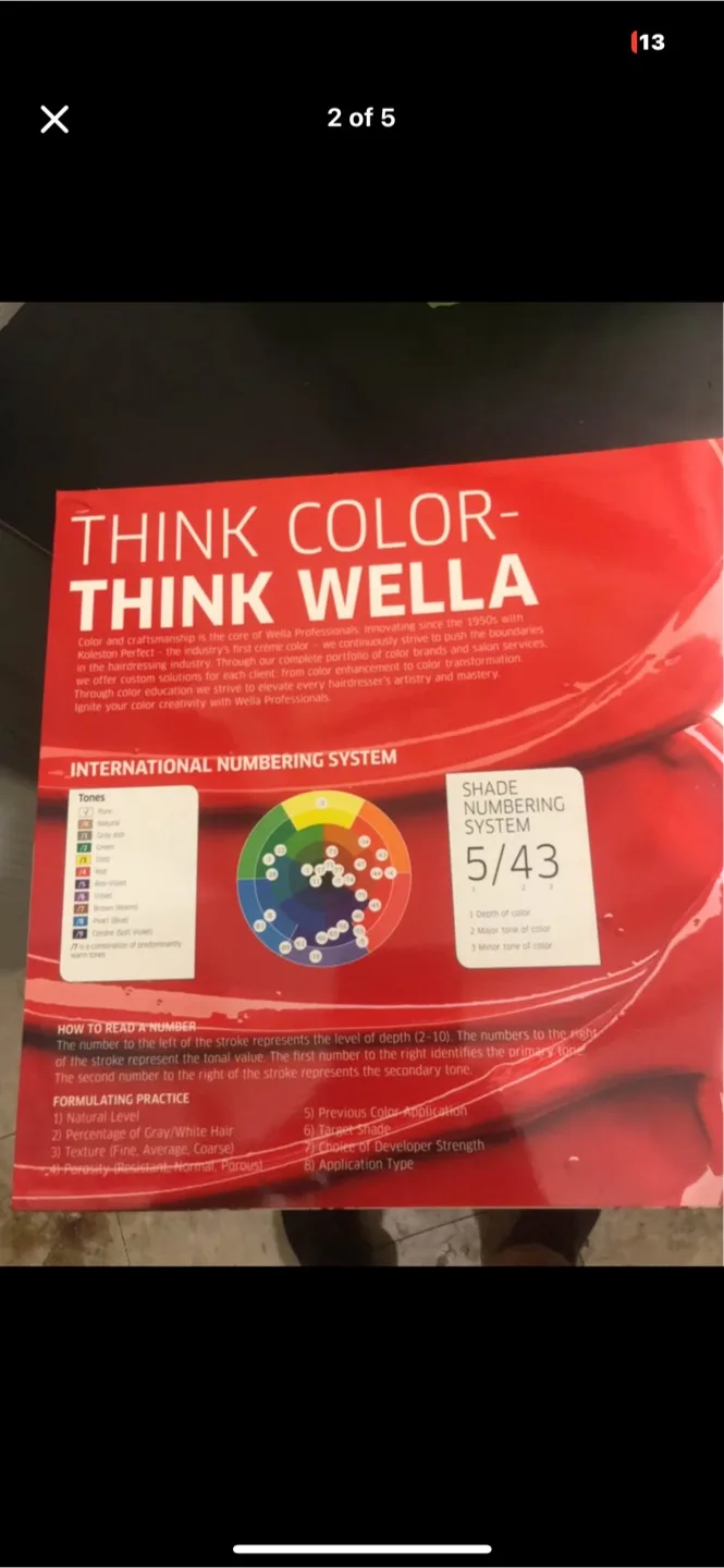 Wella Color Chart image indicator(4)