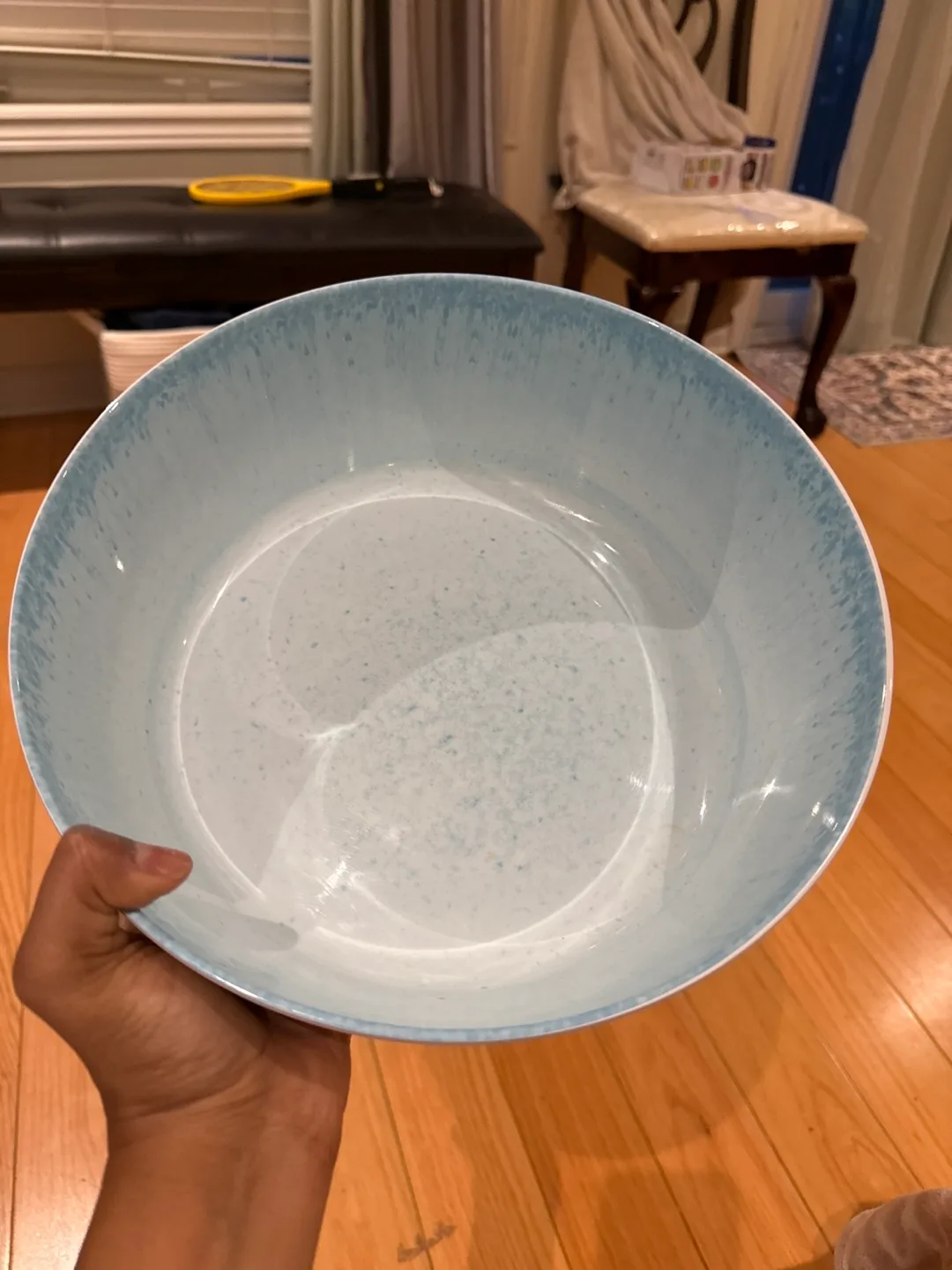 Large Blue Ceramic Bowl thumbnail