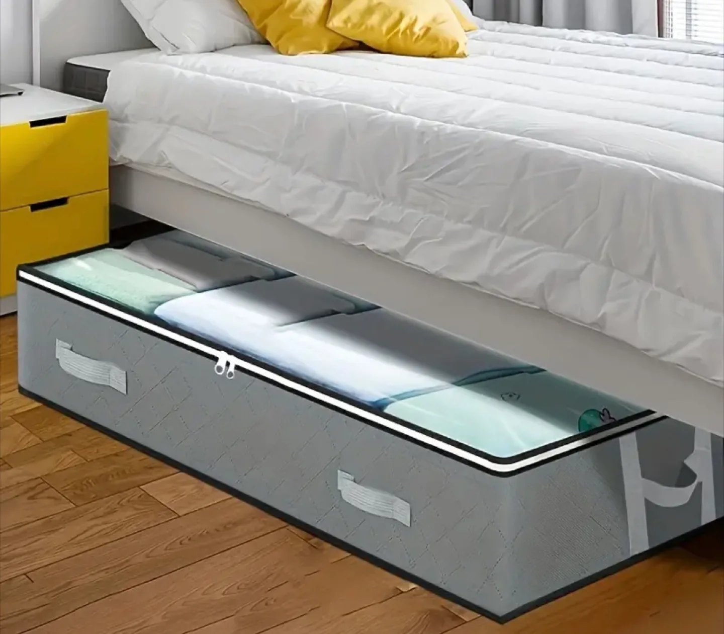 Under Bed Storage Bag - Grey - 99x49x13cm image indicator(2)