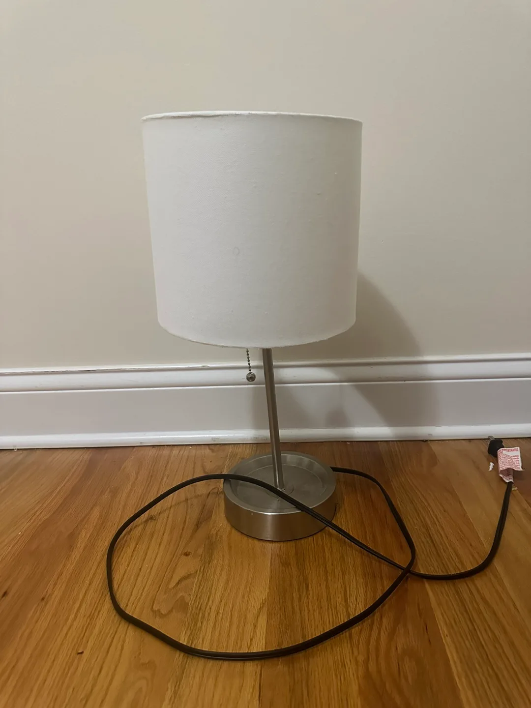 White Bedside Table Lamp thumbnail