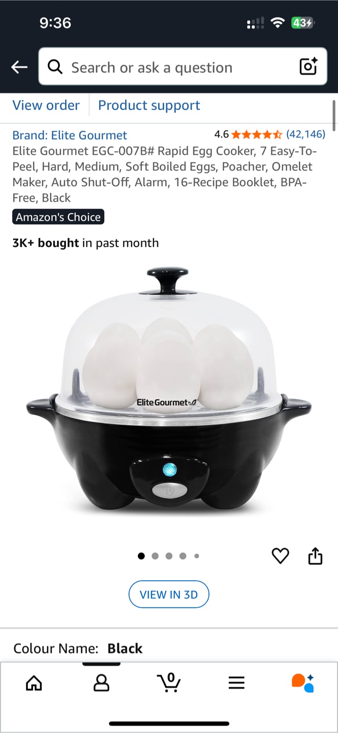 Elite Gourmet EGC-007B# Rapid Egg Cooker