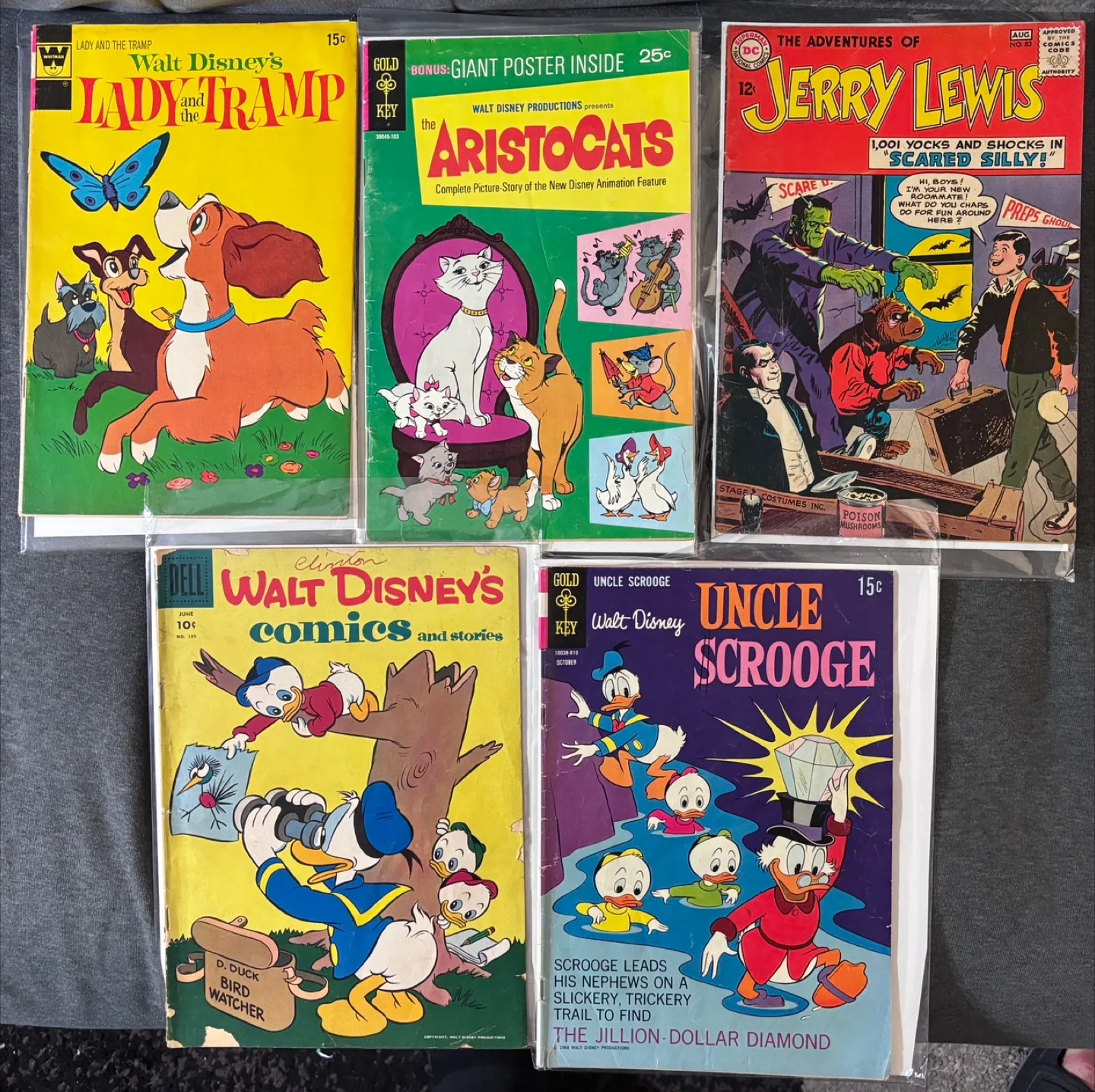 $20 total for 5 Disney 1950s-60s Comics + free X-Force Annual 1! thumbnail