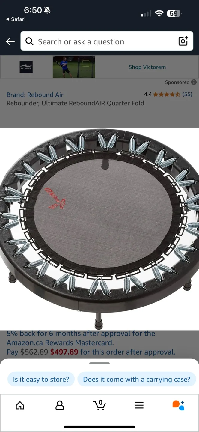 Rebound mini trampoline thumbnail