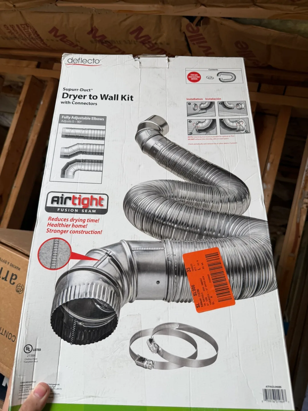 Deflecto Supurr-Duct Dryer to Wall Kit thumbnail