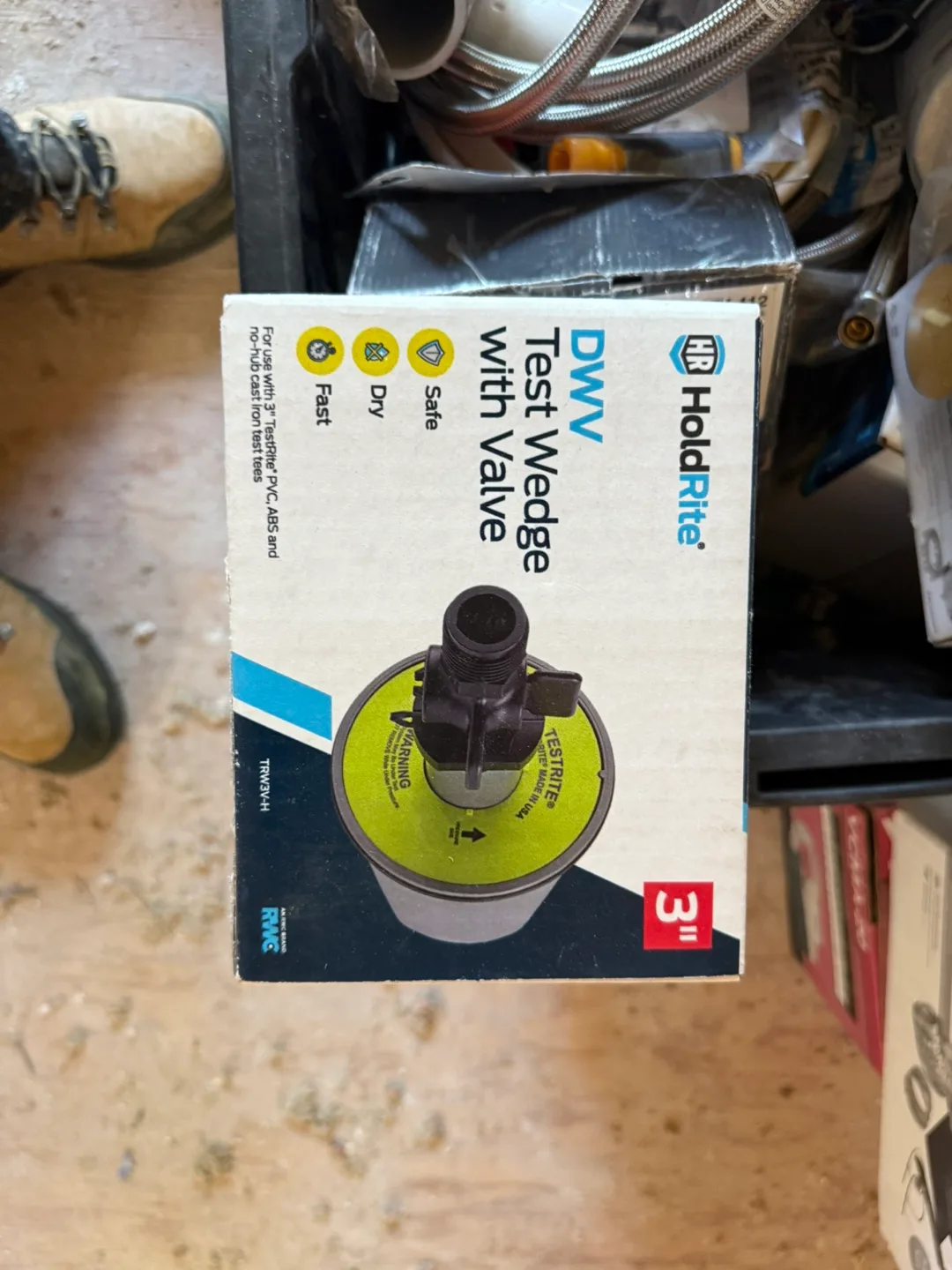 HoldRite DWV Test Wedge with Valve 3" thumbnail