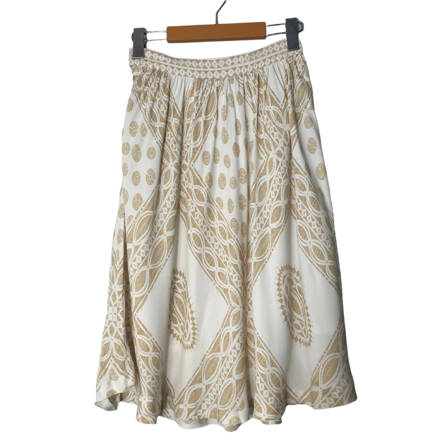 Ports International Vintage Print Rayon Skirt Size 4 thumbnail