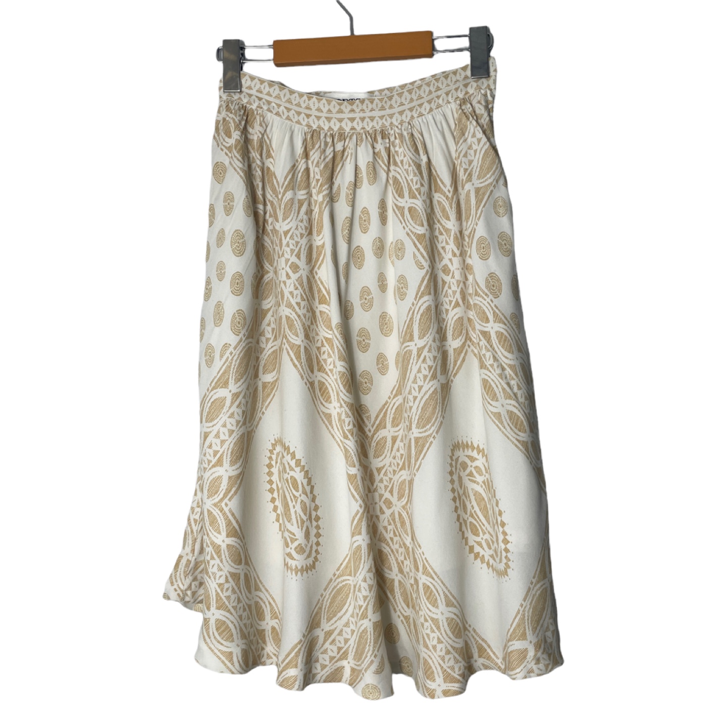 Ports International Vintage Print Rayon Skirt Size 4 - photo 2