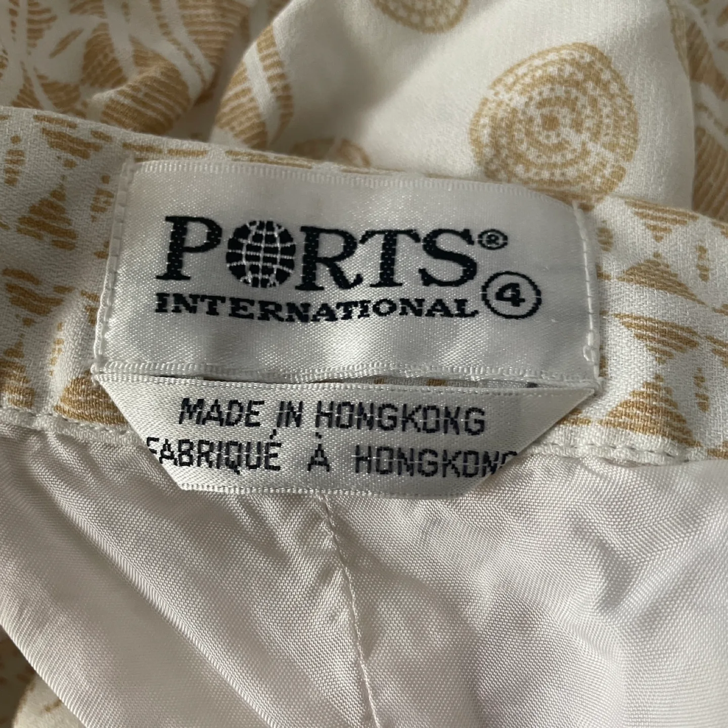 Ports International Vintage Print Rayon Skirt Size 4 image indicator(5)