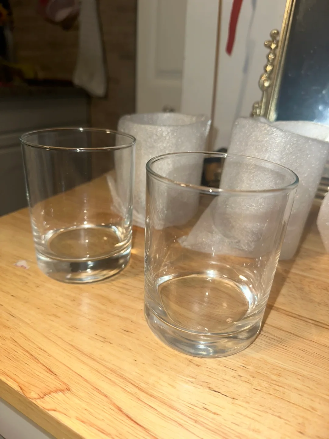 Set of 5 clear glassware thumbnail