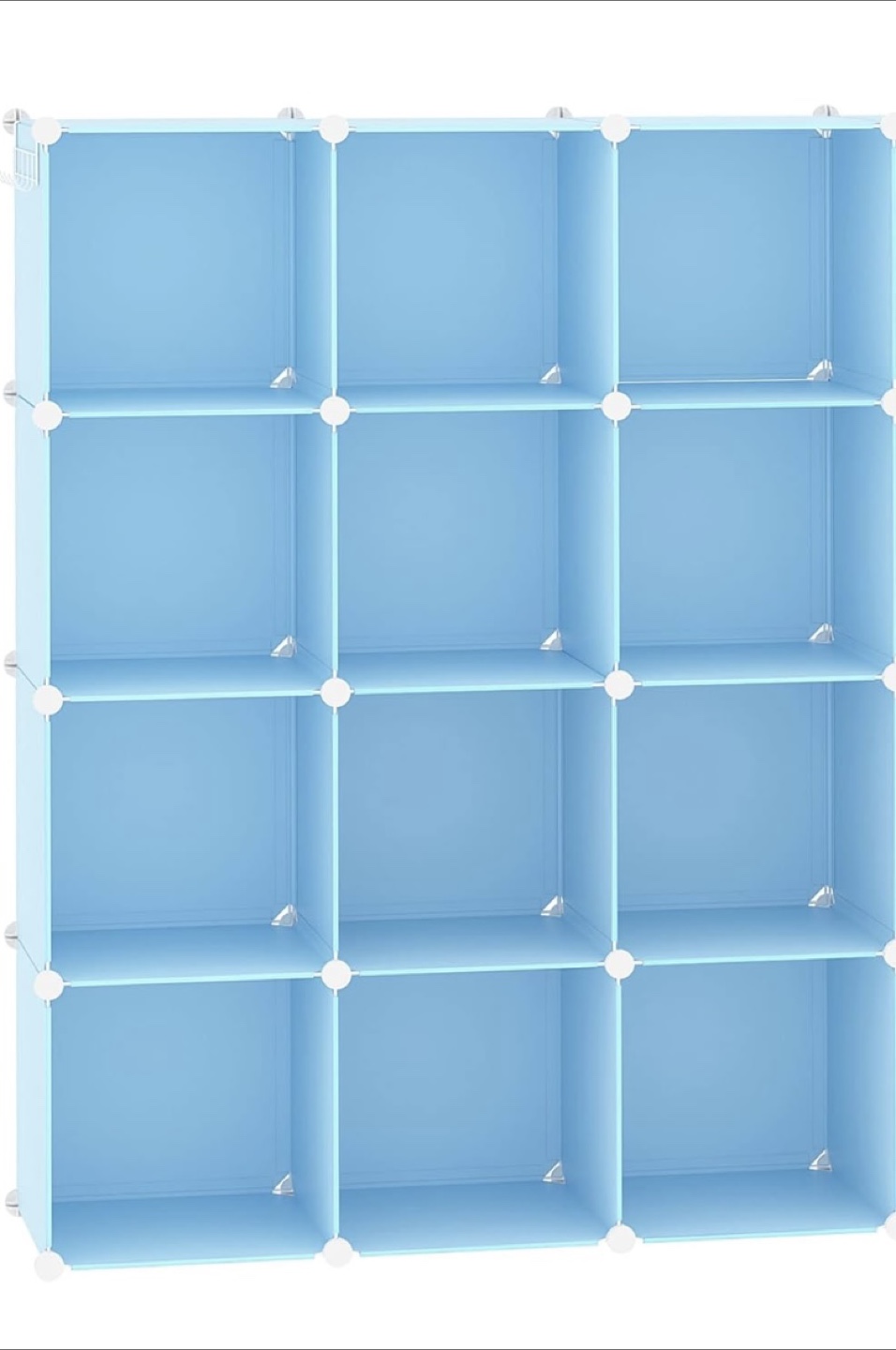 Blue 12-Cube Storage Organizer