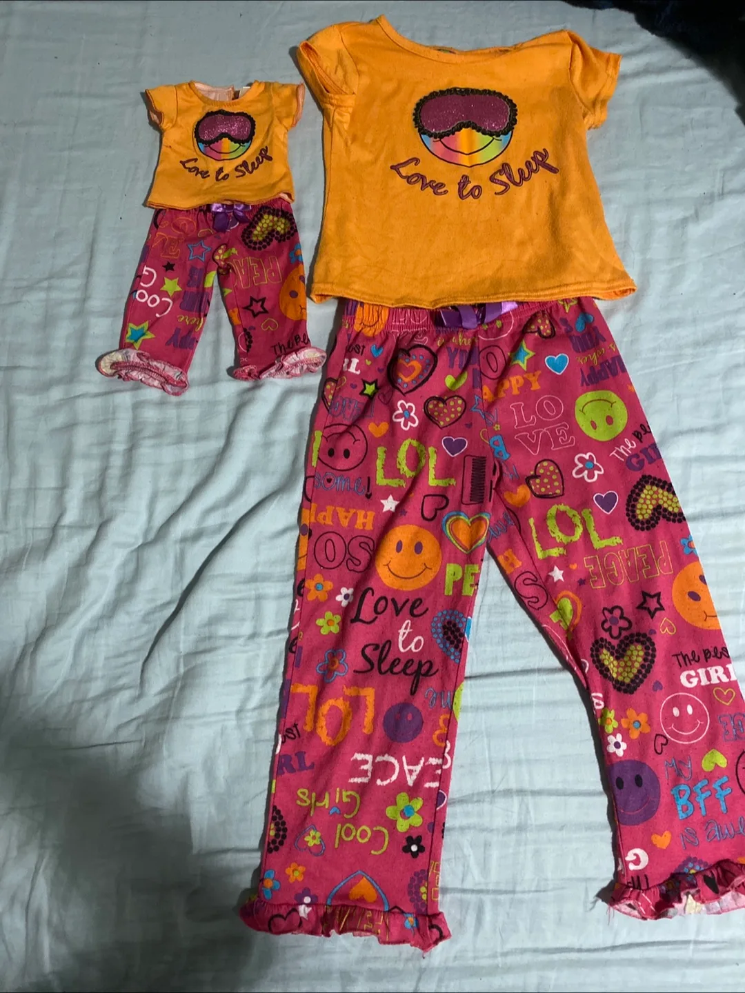 Doll and me 'Love to Sleep' Pajama Set thumbnail