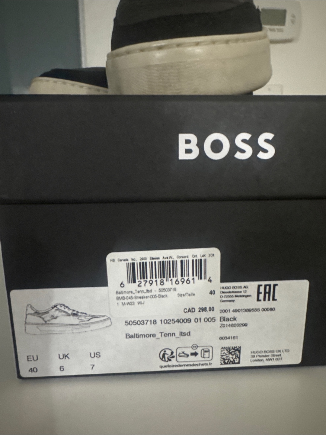 BOSS Baltimore Tenn Itsd Sneakers - Size 7 - photo 2