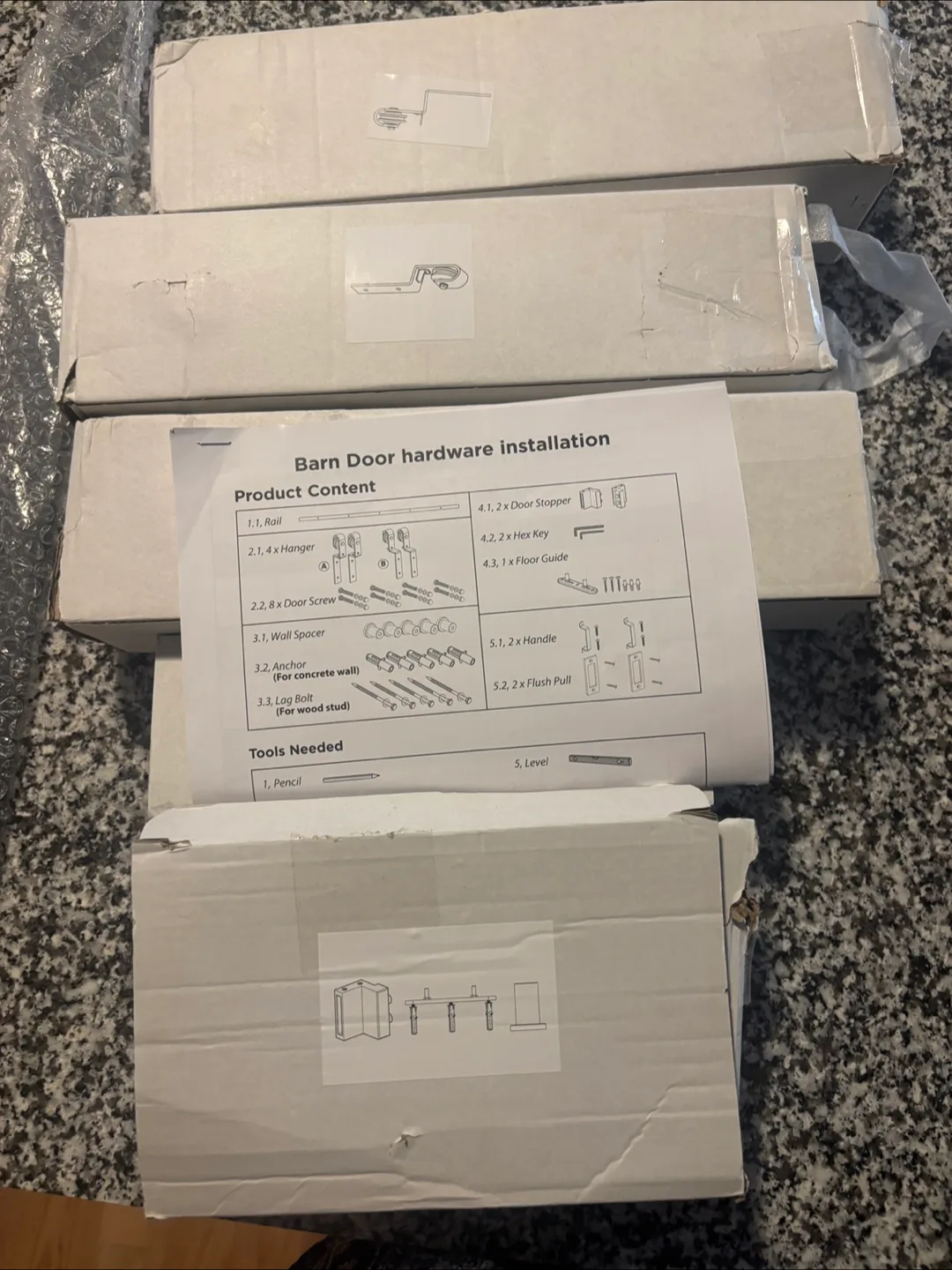 Barn Door Hardware Installation Kit thumbnail