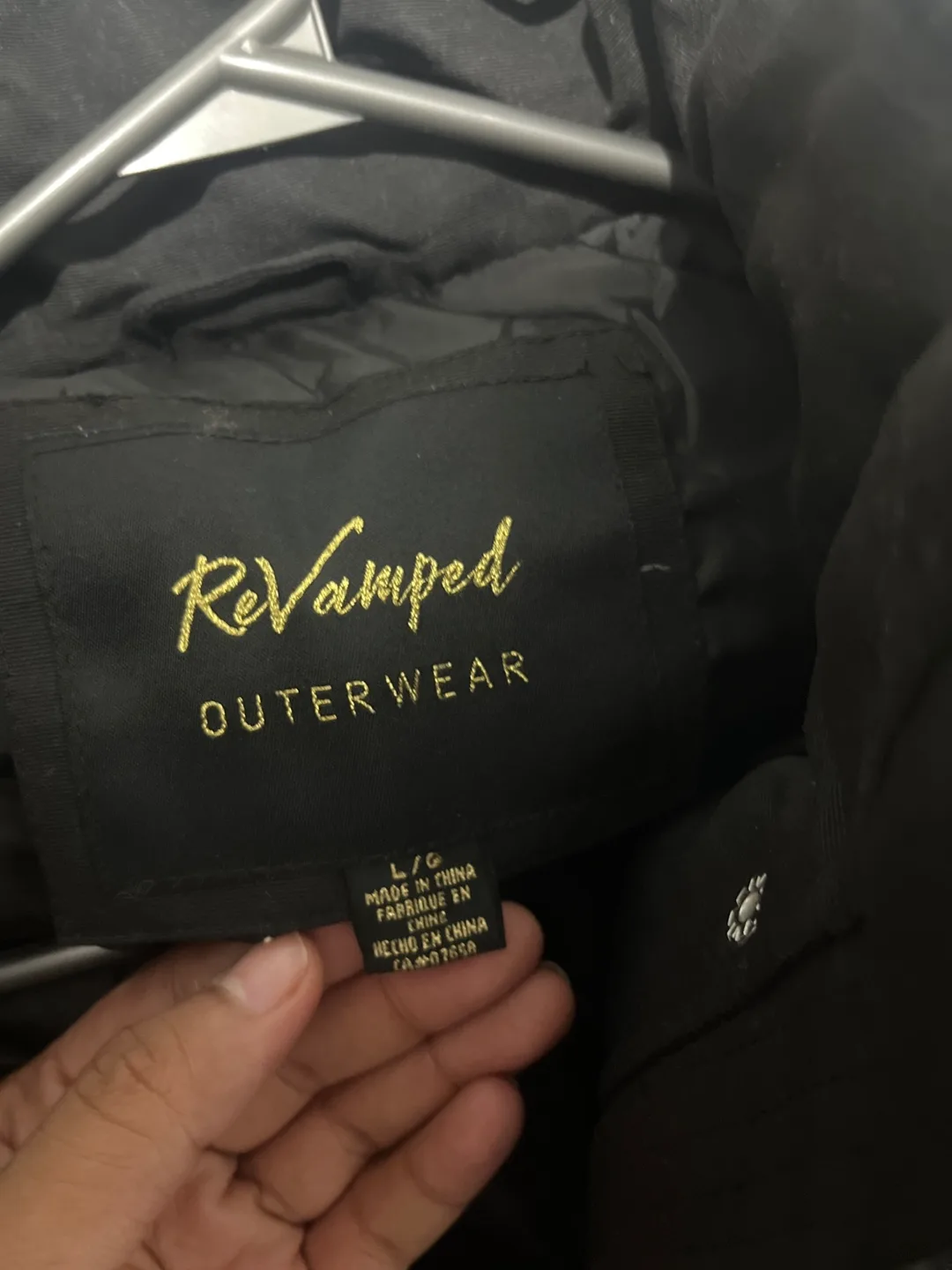 ReVamped Outerwear Black Jacket - Size L thumbnail