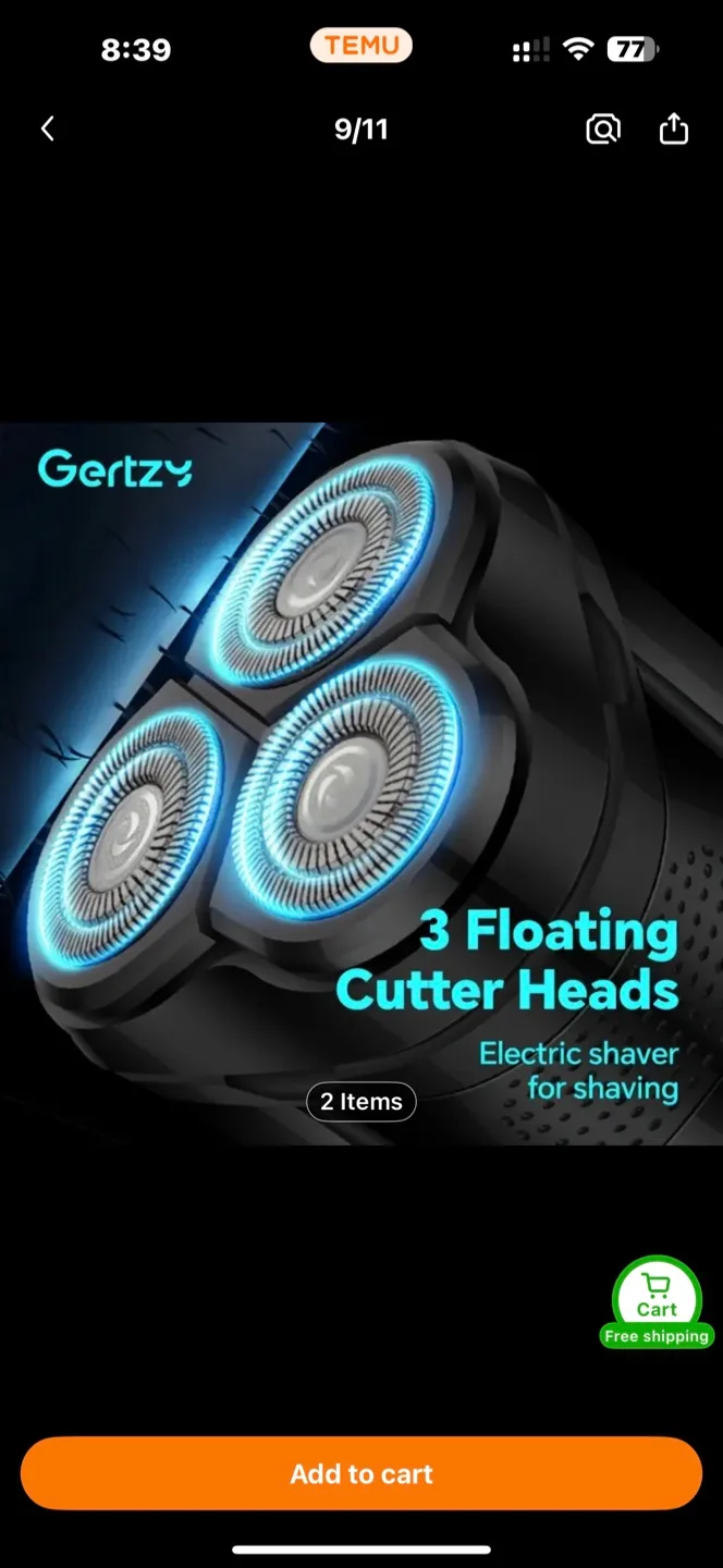 Electric shaver, rechargeable mini portable shaver thumbnail