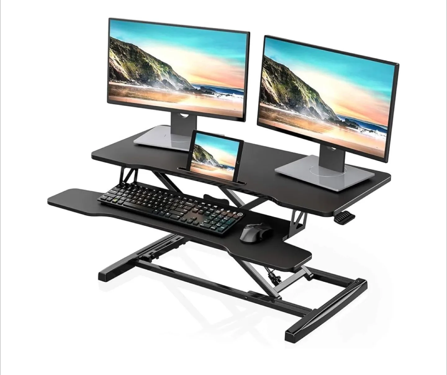 FITUEYES Standing Desk Converter - Black thumbnail