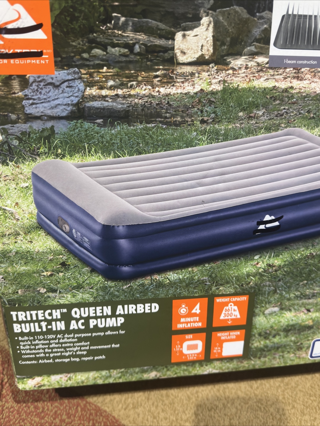 Brandnew Queen Air bed with built in pump,twin bed - photo 2