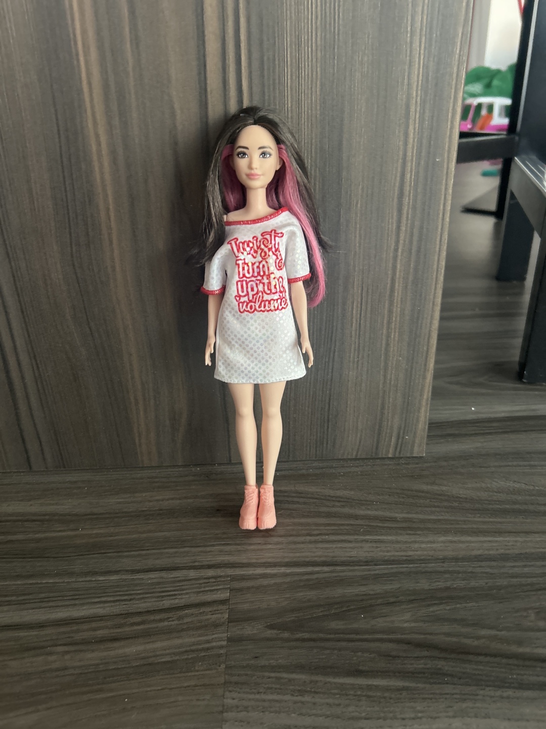 Barbie Doll with Pink Highlighted Hair