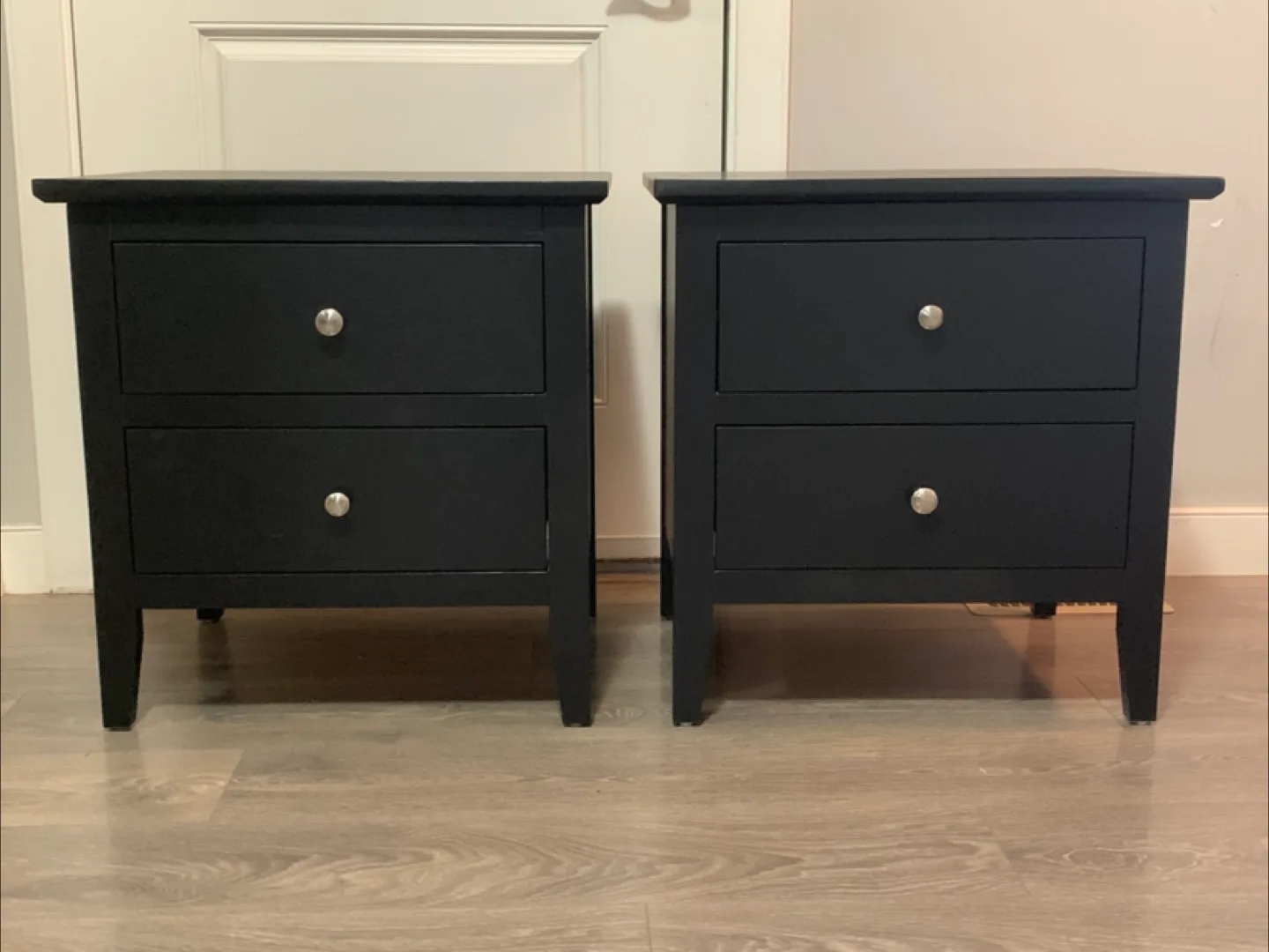 Pair of Black Nightstands thumbnail
